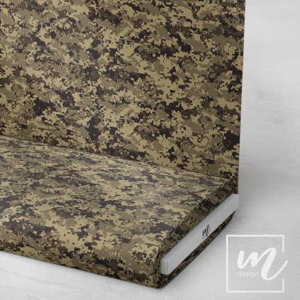 731126 maskáč camouflage pixel hnědý látka 3