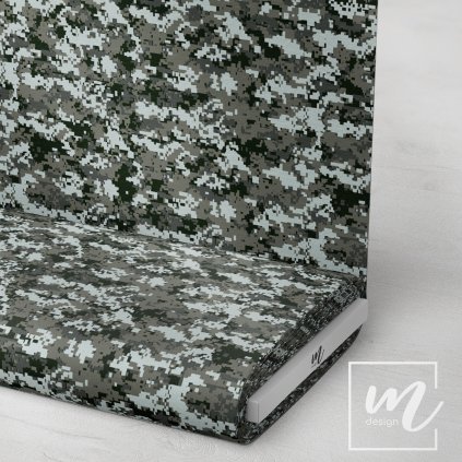 731124 maskáč camouflage pixel šedo hnědý látka 3