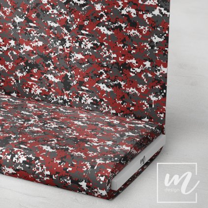 731109 maskáč camouflage pixel šedo cihlový látka 3