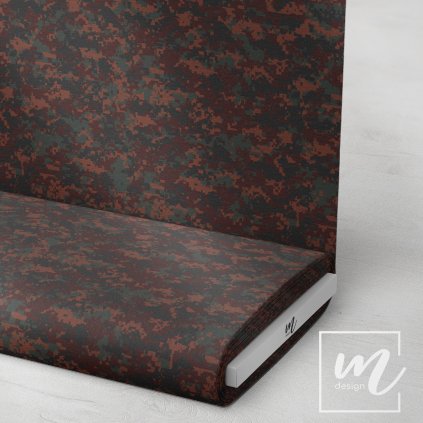 731106 maskáč camouflage pixel šedo vínový látka 3