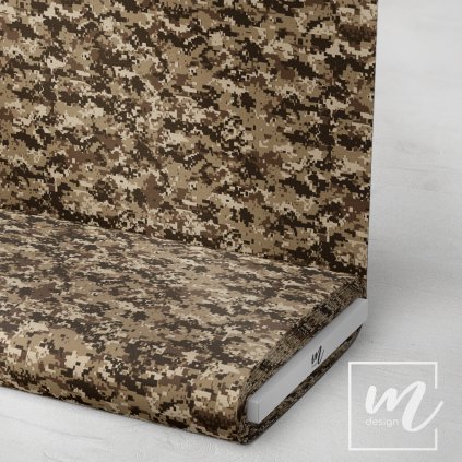 731094 maskáč camouflage pixel hnědý látka 3