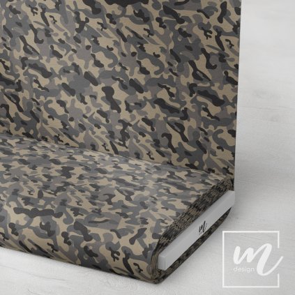 731092 maskáč camouflage hnědo šedý látka 3