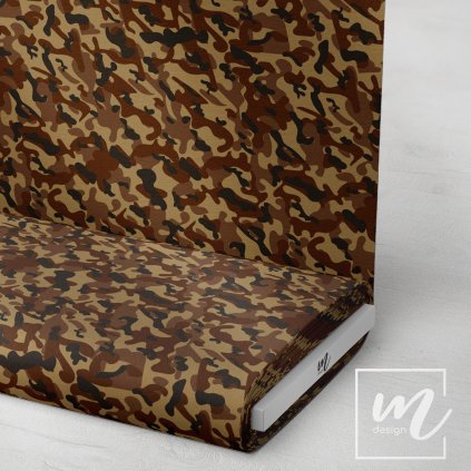 731083 maskáč camouflage hnědo pískový látka 3