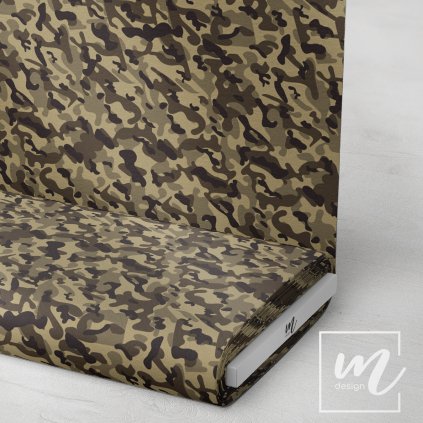 731064 maskáč camouflage hnědý látka 3