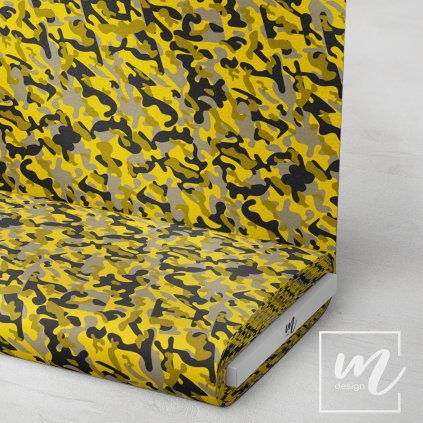 731059 maskáč camouflage žluto černý látka 3