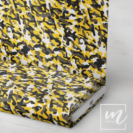 731049 maskáč camouflage žluto černý látka 3