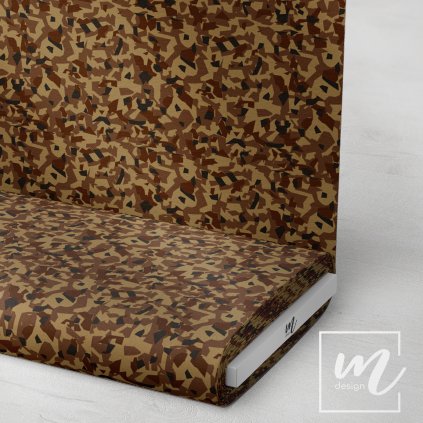 731021 maskáč camouflage tmavě hnědá látka 3