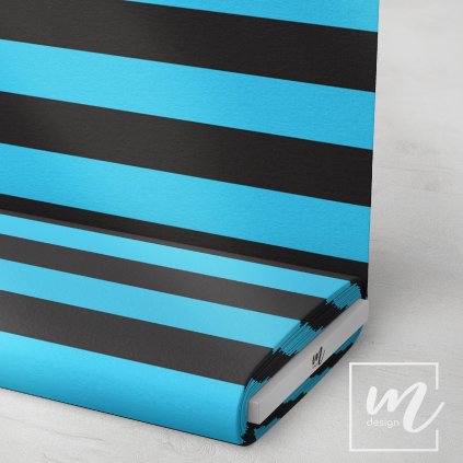 746713 pruhy 5cm modro černé látka 3