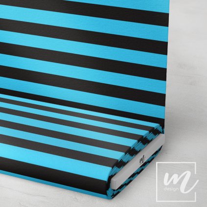 746513 pruhy 3 cm modro černé látka 3