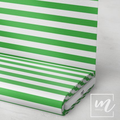 746404 pruhy 2cm zeleno bílé látka 3