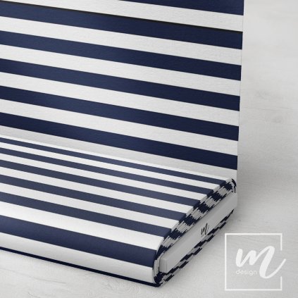 746406 pruhy 2cm navy modro bílé látka 3