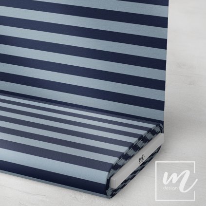 7464022 pruhy 2cm navy modro šedé látka 3