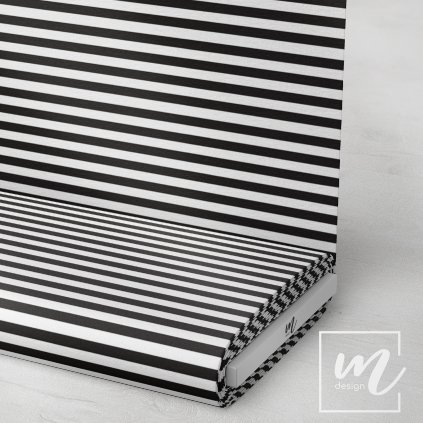 746301 pruhy 1cm černo bílé