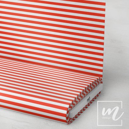 746303 pruhy 1cm červeno bílé látka 3