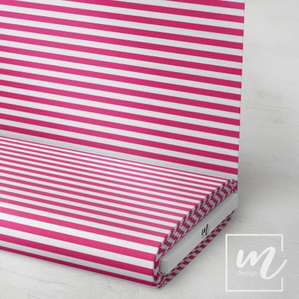 746307 pruhy 1cm růžovo bílé látka 3
