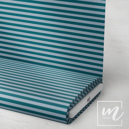 7463020 pruhy 1cm šedo petrolejové látka 3