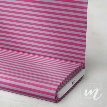 7463021 pruhy 1cm růžovo šedé látka 3