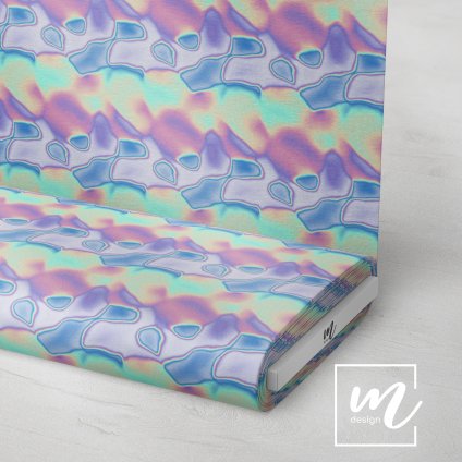 710071 holografický vzor látka 3