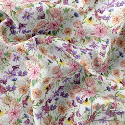 710018 1 akvarelová louka na bílé LÁTKA