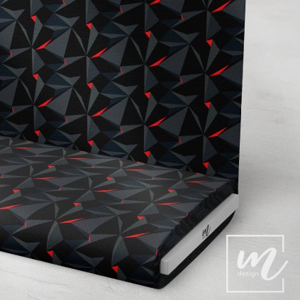 701084 abstrakt 3D červeno šedý