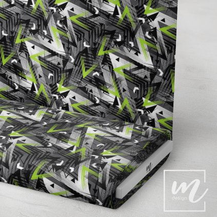 701029 abstrakt geometry green