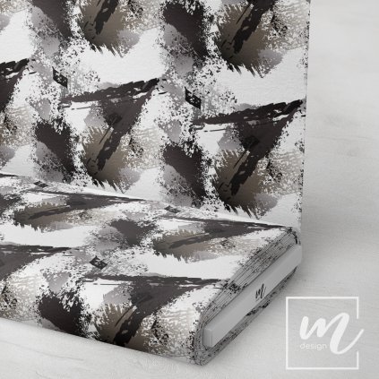 701100 abstrakt hnědo bílý