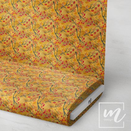 740111 podzimní akvarelové jeřabiny