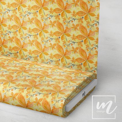 740112 podzimní akvarelové listy