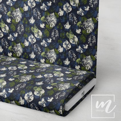 740135 podzimní listy modro zelené