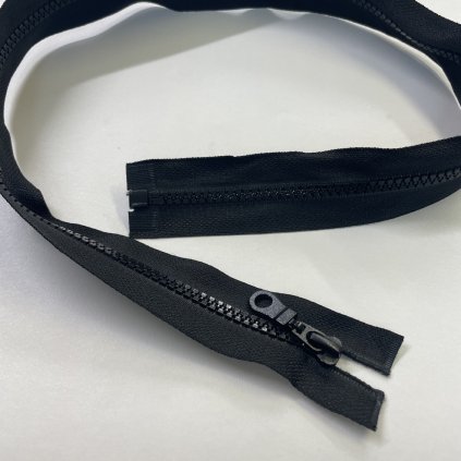 zip kostěný dělitelný No6 černá 70cm