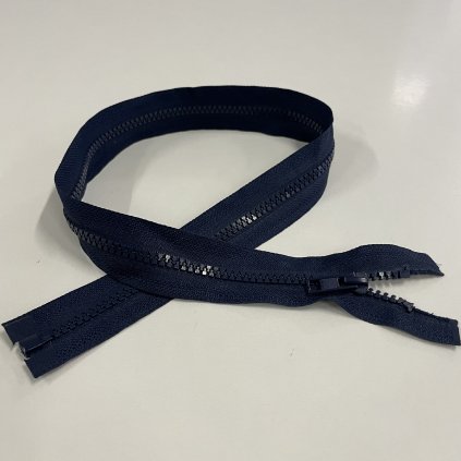 zip kostěný dělitelný 75cm modrá navy