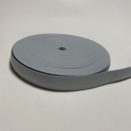 guma pruženka plochá 40mm - šedá