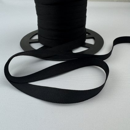 rypsová stuha 15mm černá