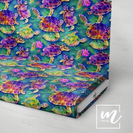 Michelles design látka 3 710079 magické želvy