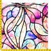 702090 Akvarelová vitrážová fantazie metr 200x200