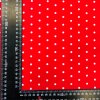 puntík bílý na červené 748007 (vyberte materiál zimní softshell elastický (šíře 150cm) 280g  10000/10000)