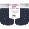 mikulášská bota 763004 růžová vločka na modré