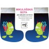 mikulášská bota modro černá 3