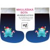 mikulášská bota modro černá 4