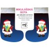 mikulášská bota modro černá 5