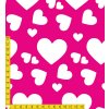 757001 2 malá a velká srdíčka na tmavě růžové metr