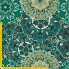 729023 mandala na tmavě zelené metr