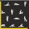 701034 kamasutra bílá na černé