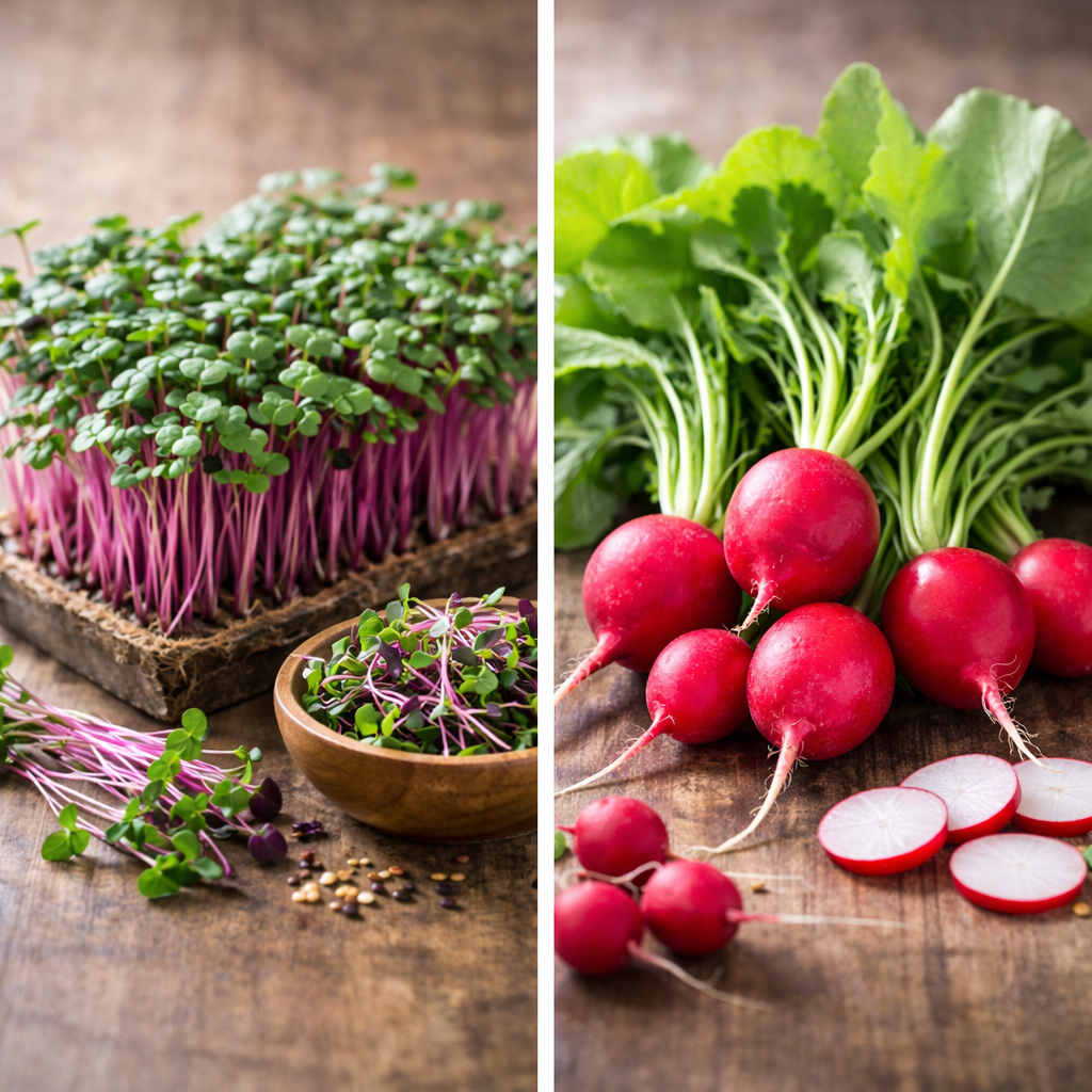 Microgreens vs. dospělá rostlina – rozdíly a srovnání