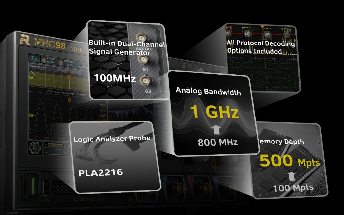 Rigol MHO98 detail 3