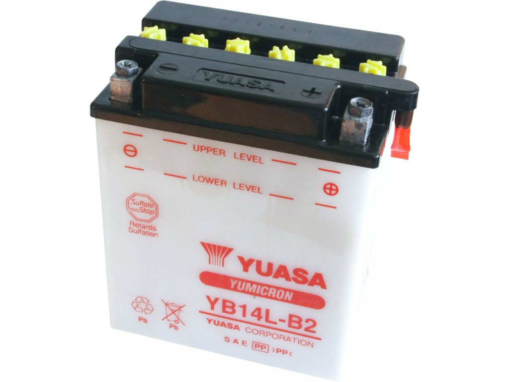 motobaterie YUASA YB14L-B2 (12V 14Ah)