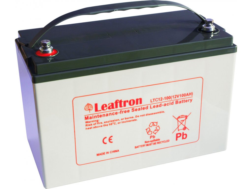 7868 1 akumulator leaftron ltc12 100 12v 100ah