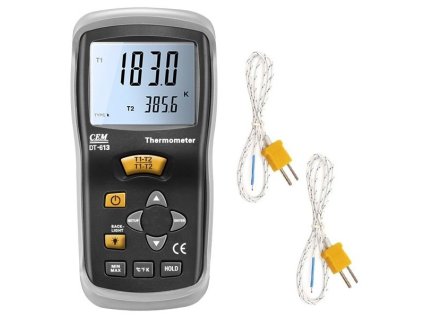 5883 cem dt613 k tipi prob baglanabilen 2 kanalli termometre 613 dt613 pp