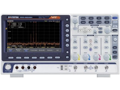 17402 gw instek mdo 2204ex digitalni osciloskop 200 mhz 1 gsa s 10 mpts 8 bit s pameti dso spektralni analyzator funkce multimetru