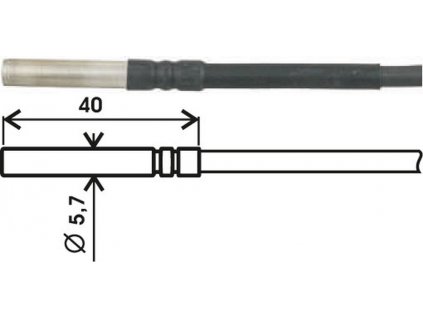 6059 1 teplotni sonda comet sn104e pt1000tg8 e kabel 1 m